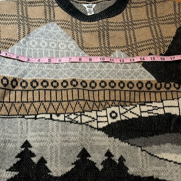 Vintage Woolrich Nature Forest Graphic Sweater Small - Picture 2 of 5